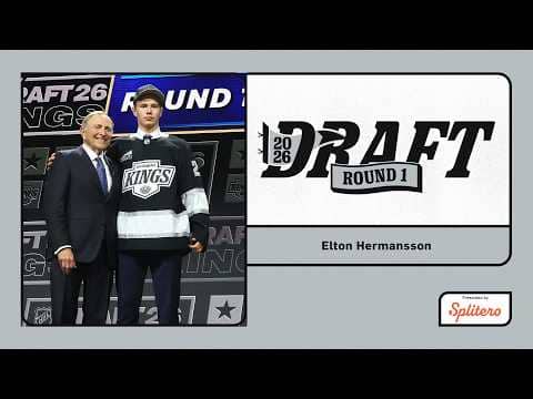 MEDIA: Elton Hermansson | R1 Selection | LA Kings | 2026 NHL Draft
