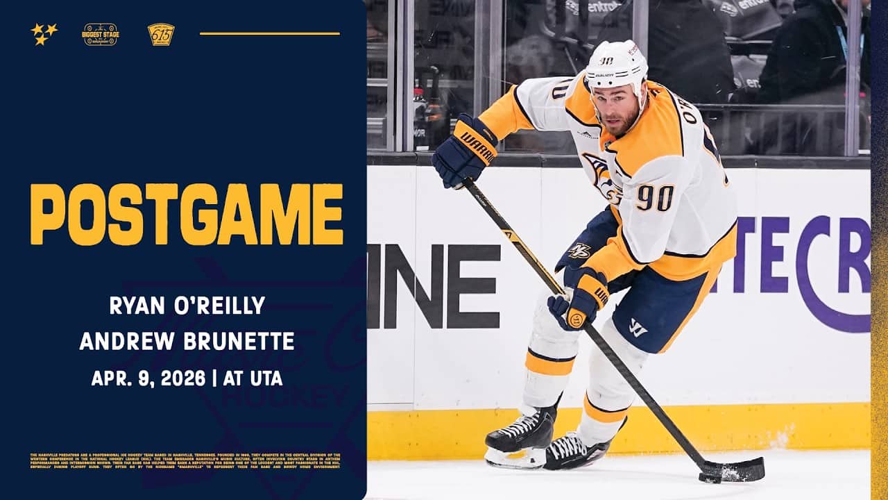 Ryan O’Reilly and Andrew Brunette - Postgame: April 9, 2026