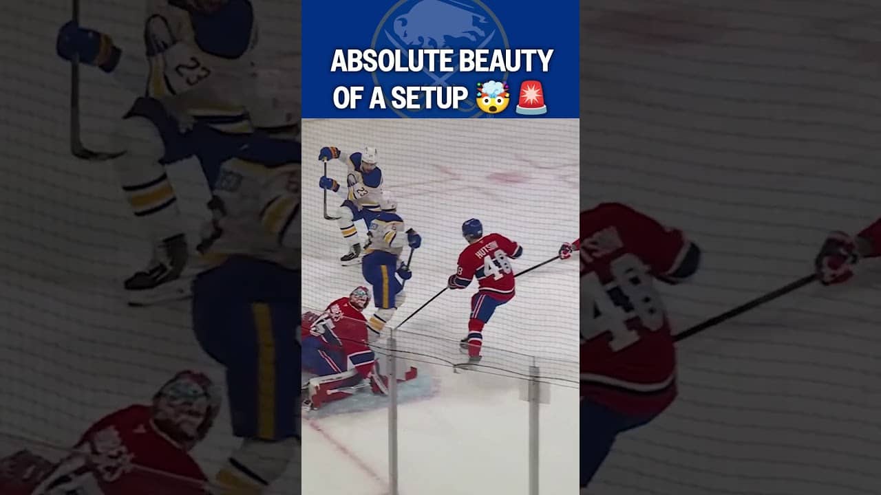 What a Setup by the Sabres 😮‍💨