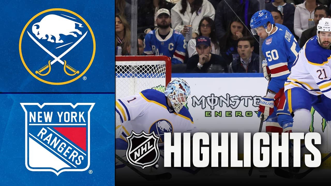 Sabres vs. Rangers | NHL Highlights | April 08, 2026