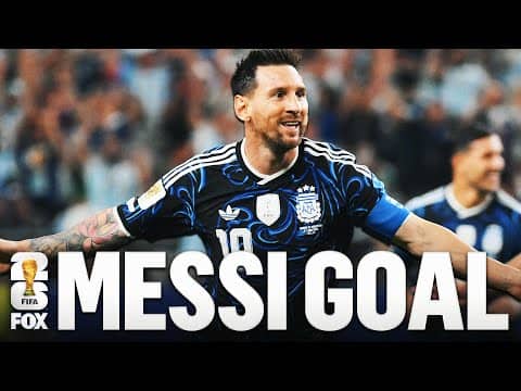 Lionel Messi scores free kick, becomes first to score in SEVEN straight FIFA World Cup™ matches 🔥
