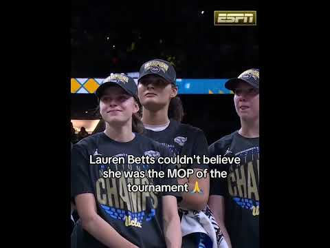 Lauren Betts couldn't believe it 🙏