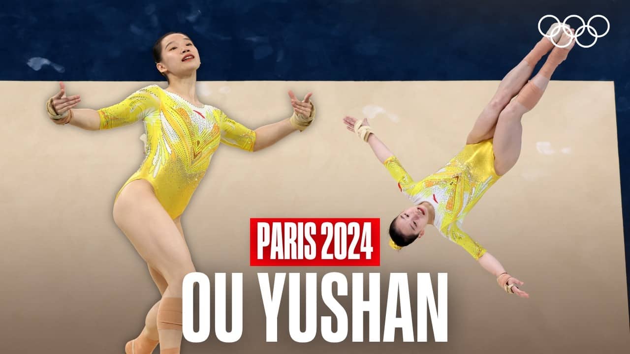 Ou Yushan's Stunning Floor Routine 🤸🏻‍♀️🇨🇳 | Paris 2024 Highlights