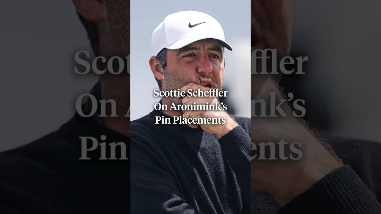 Scottie Scheffler said Aronimink's pin placements are the toughest he's seen since being on Tour. 😳