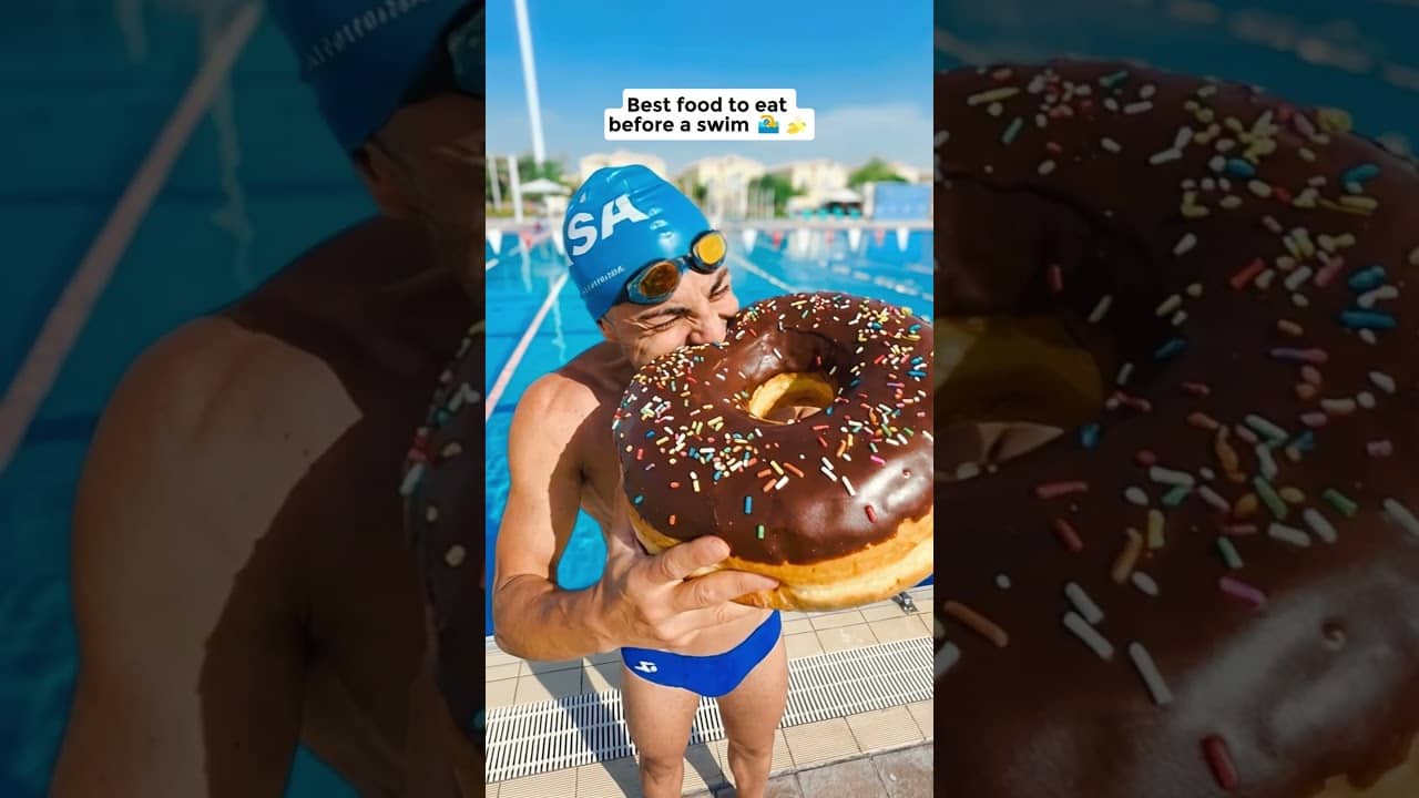 What to eat before you swim?⬇️