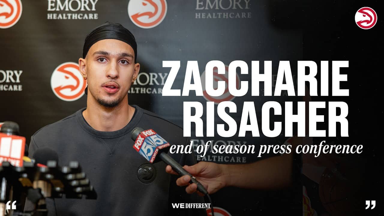 Zaccharie Risacher Atlanta Hawks End of Season Press Conference