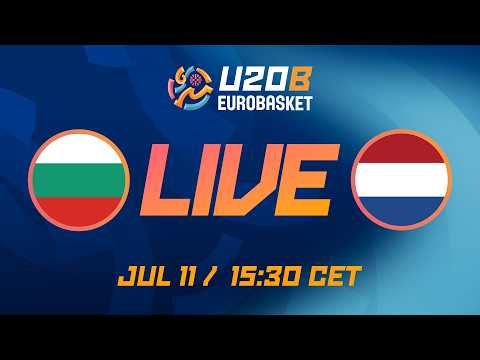LIVE - Bulgaria v Netherlands | FIBA U20 EuroBasket 2026 Division B | Group Phase