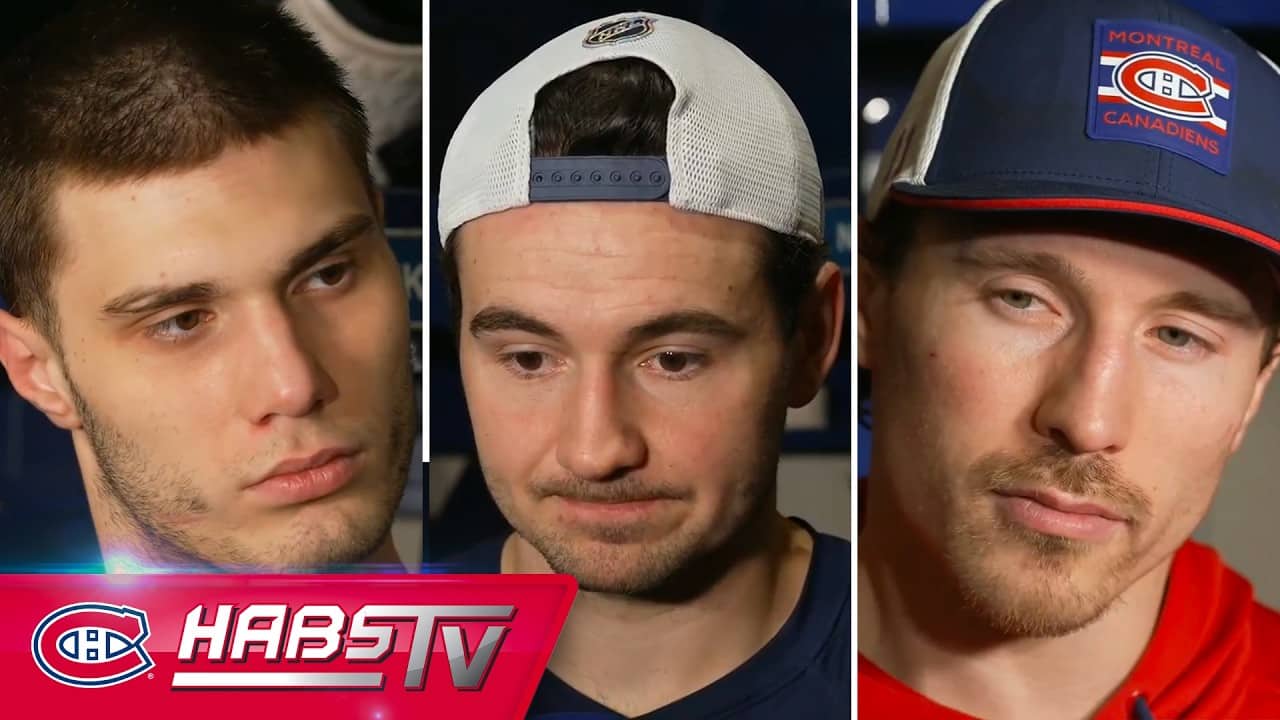 Slafkovsky, Texier + more Habs address the media at practice | FULL PRESS CONFERENCES