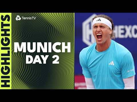Zverev Takes On Kecmanovic; Fonseca & Bublik Also Feature | Munich 2026 Day 2 Highlights