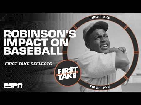 First Take reflects on Jackie Robinson's impact on sports: 'An American HERO!' 🇺🇸