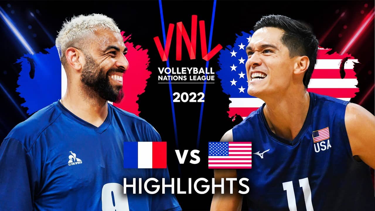 HISTORICAL MATCH | USA 🇺🇸 vs FRANCE 🇫🇷 | Men's VNL 2022