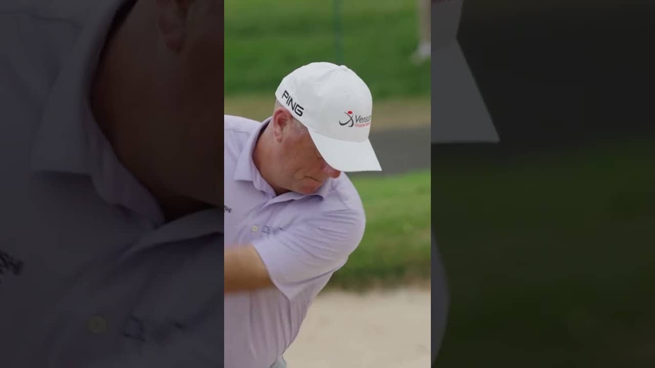 Padraig Harrington and Stewart Cink will again share the final group of the U.S. Senior Open.