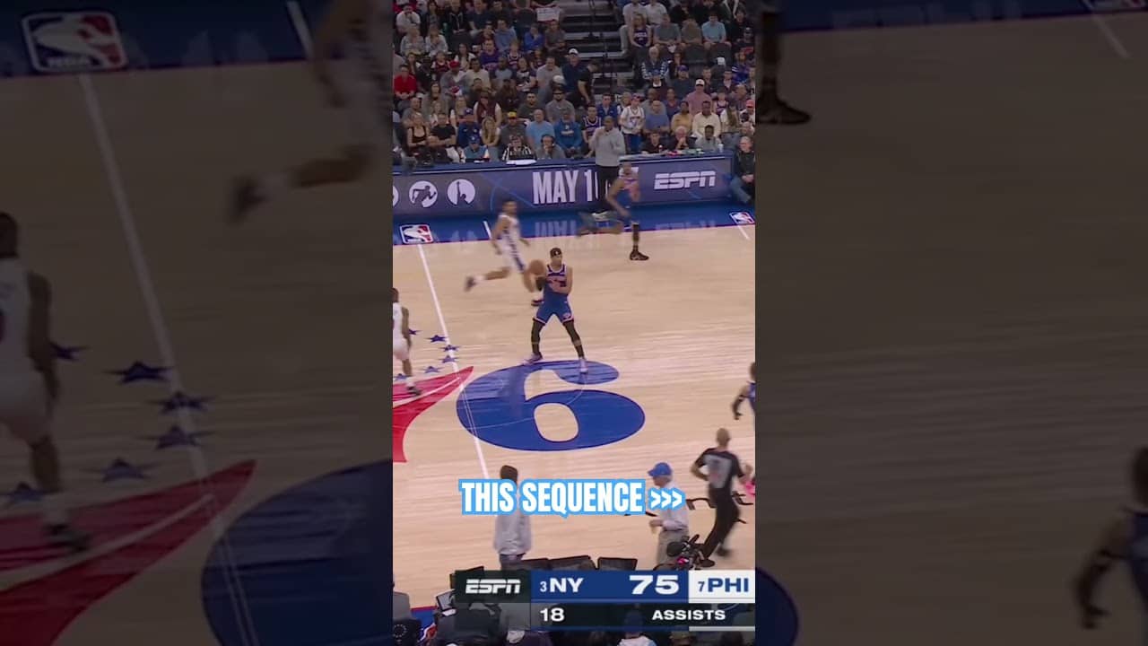 Big play from Mikal and Deuce 🔥 #nyknicks #nba #basketballshorts #mikalbridges #deucemcbride