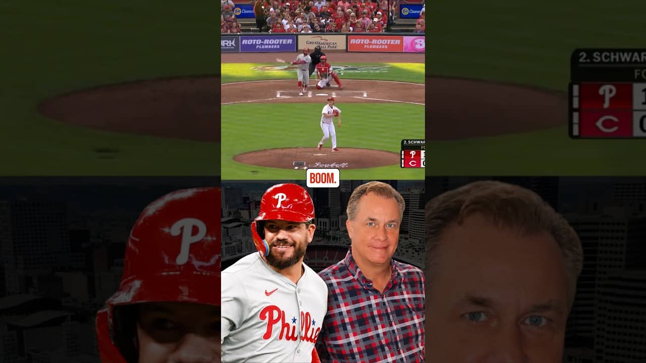 “Boom.” – Jeff Brantley Reacts to Kyle Schwarber’s 3-0 Home Run #Reds #Phillies