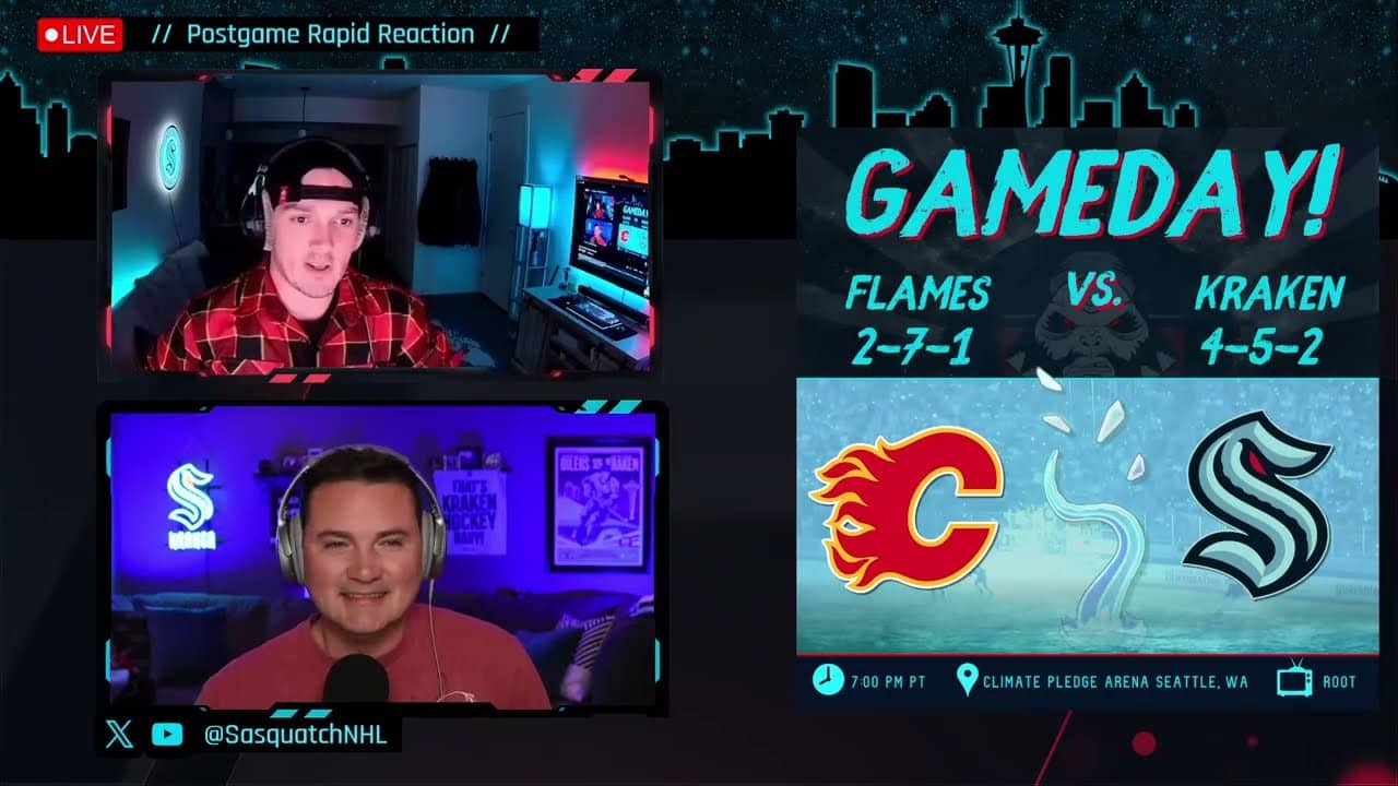Flames Snap 6 Game Losing Streak vs. Kraken