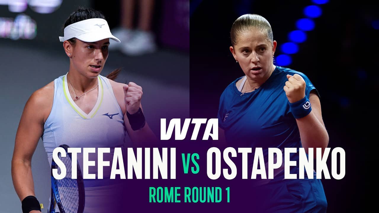 Lucrezia Stefanini vs. Jelena Ostapenko | 2026 Rome Round 1 | WTA Match Highlights