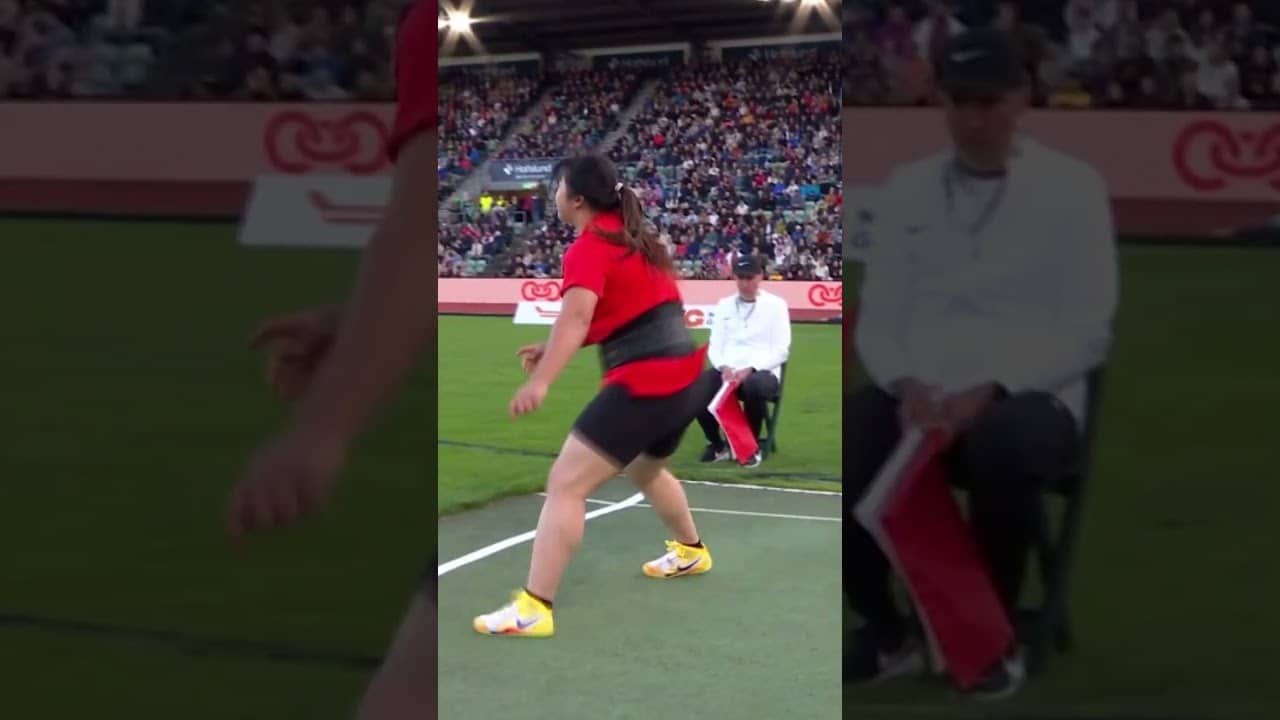 Yan Ziyi stands clear on top of women's javelin in Oslo with 67.11m throw #DiamondLeague