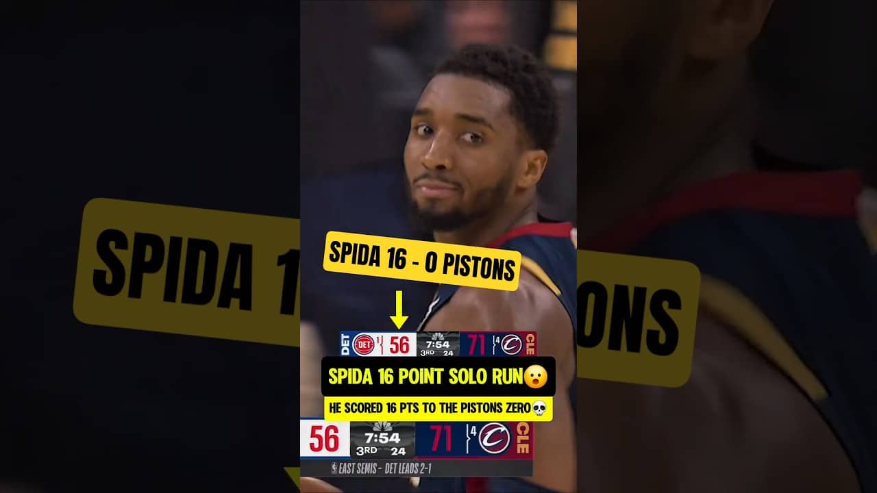 Spida 16 pts before Pistons scored 1😮