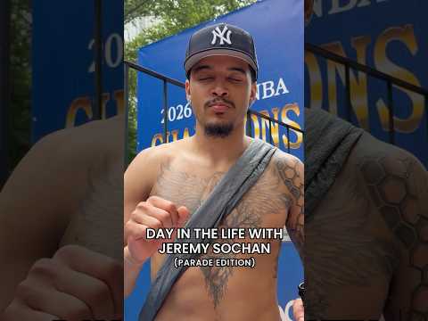 we're out of breath just watching jeremy #nba #nyknicks #jeremysohan#knicksparade