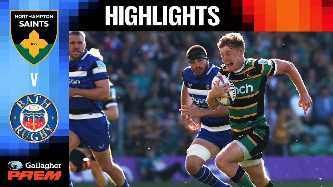 HIGHLIGHTS & REACTION: Northampton Saints v Bath Rugby | LATE DRAMA! | Gallagher PREM 25/26 | R 14