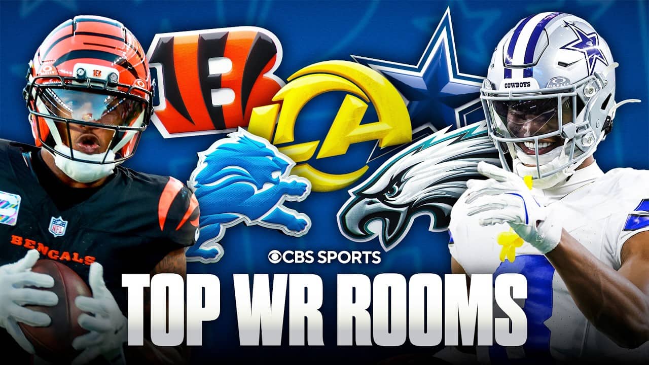 Top 5 NFL wide receiver rooms entering 2026 ✅