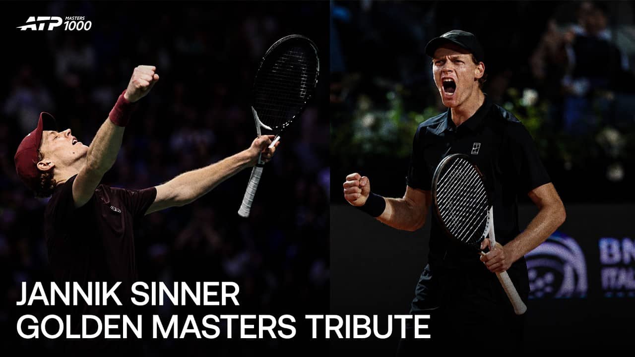 Jannik Sinner Career Golden Masters Tribute 👏