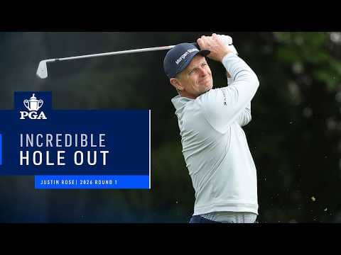 Justin Rose Makes INSANE Bunker Shot for Birdie! | 2026 PGA Championship