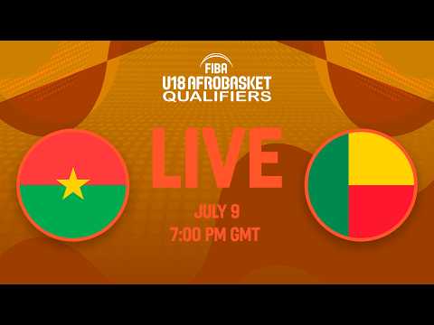 LIVE - Burkina Faso v Benin | FIBA U18 AfroBasket Qualifiers 2026 | Zone 3