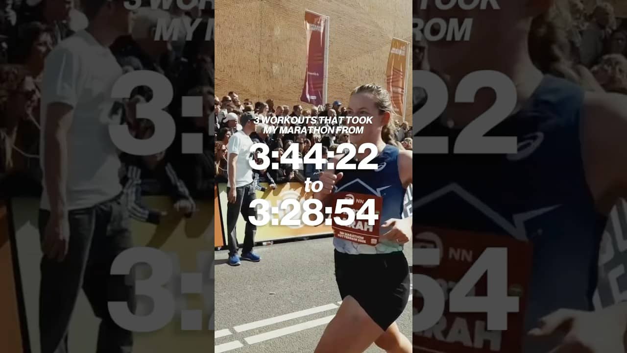Want to run a sub-3:30 marathon? Workout details in the description 👇