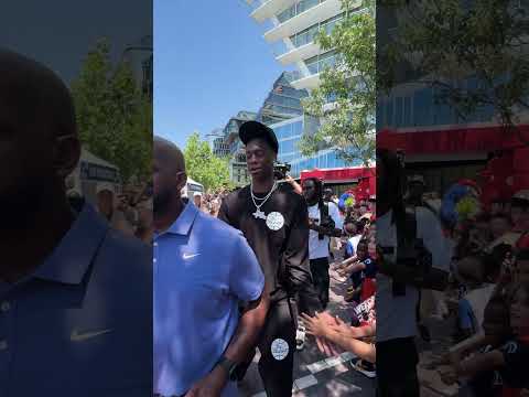 AJ Dybantsa pulled up to The District Debut  #nba #washingtonwizards #basketball