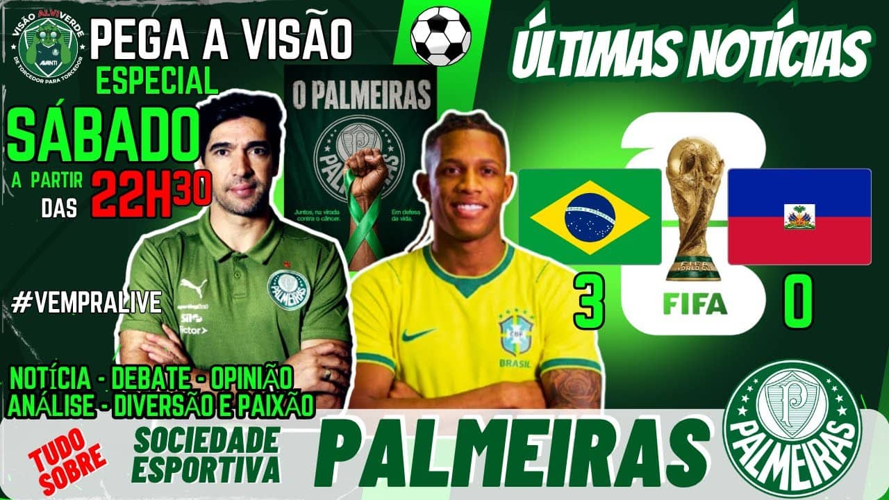 🚨#AOVIVO -LIVE ESPECIAL DE SÁBADO: BRASIL 3X0 HAITI | DANILO VEM ? |  AÇÃO SOCIAL| E MAIS DO VERDÃO