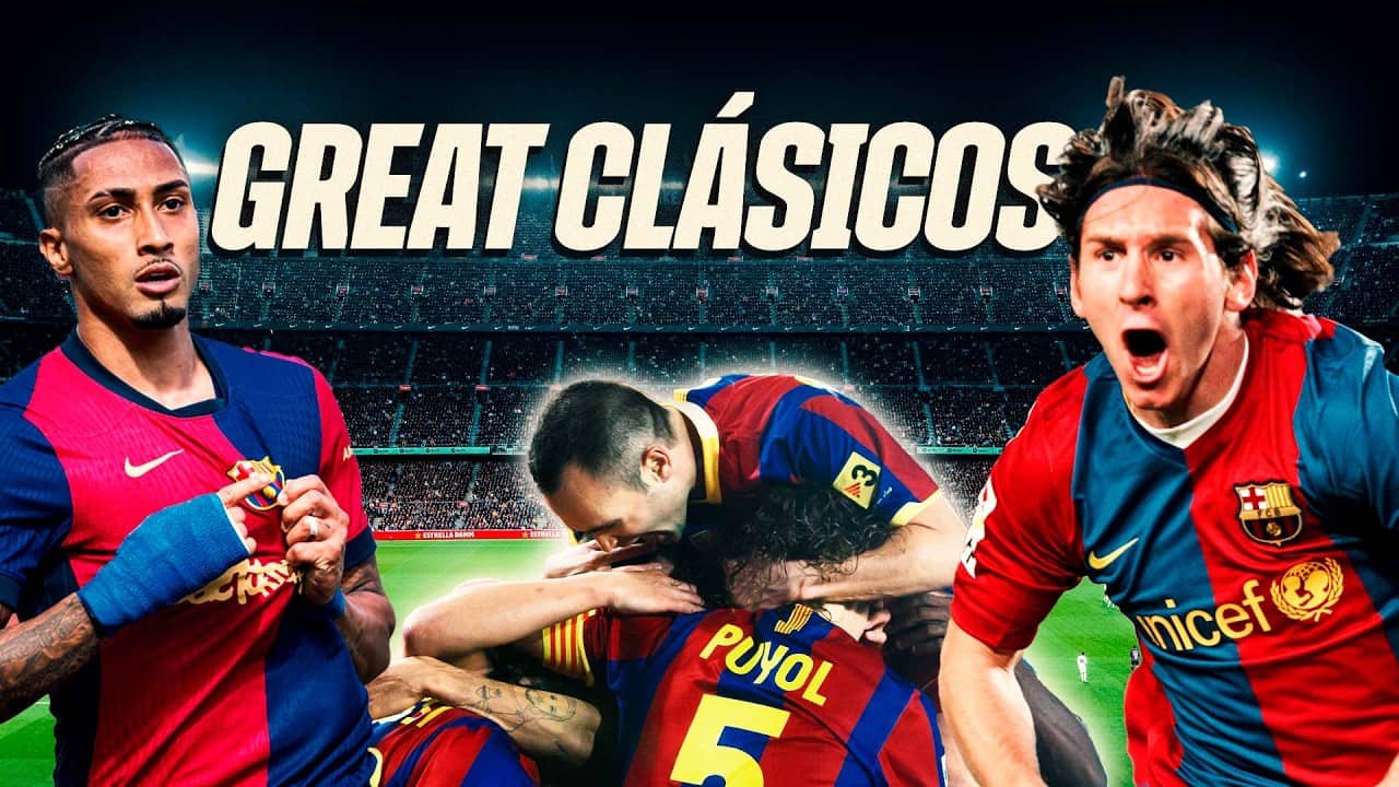 GREATEST LEAGUE CLASICOS AT HOME | FC Barcelona 🔵🔴
