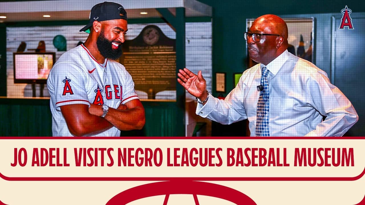 Jo Adell Visits Negro Leagues Baseball Museum