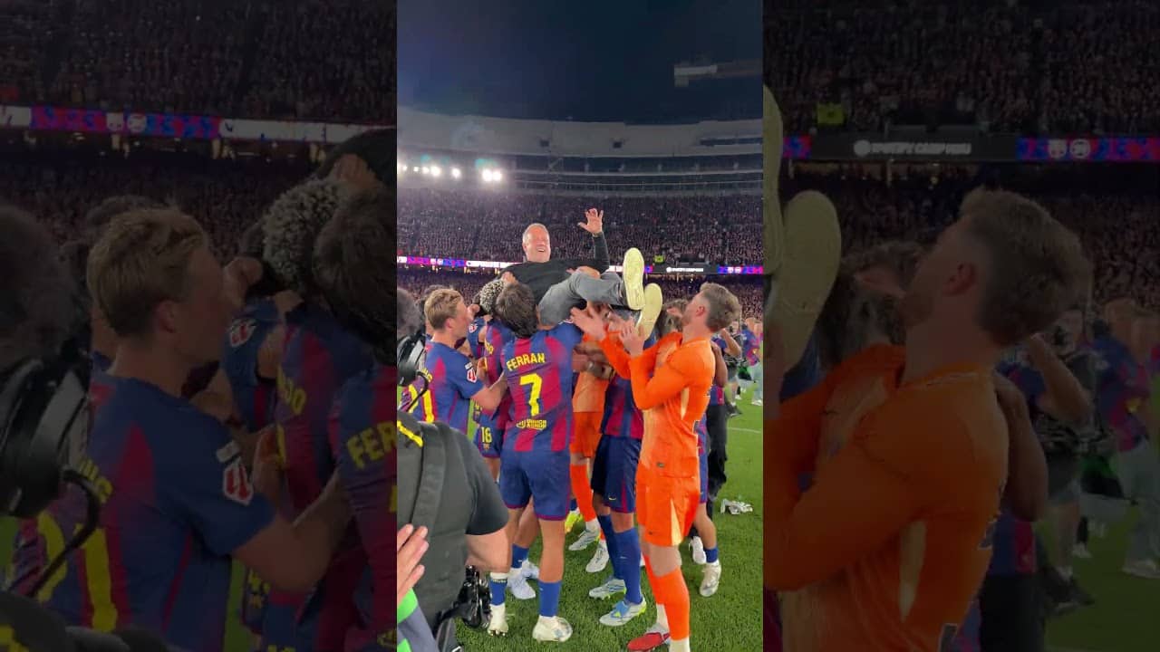 We love you, Hansi 🫶 #shorts #fcbarcelona #ElClásico