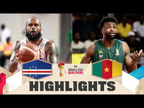 Cape Verde 🇨🇻 v Cameroon 🇨🇲 | Highlights | FIBA Basketball World Cup 2027 African Qualifiers