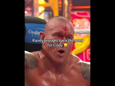 Randy punted Cody 😳 #WrestleMania