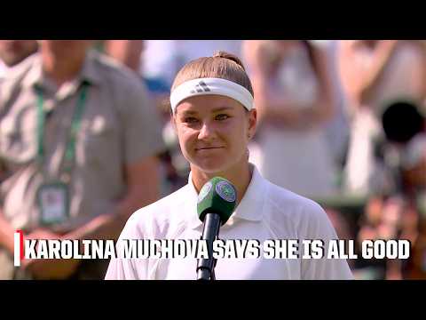 Karolina Muchova confirms her side discomfort was just trying to catch her breath | 2026 Wimbledon