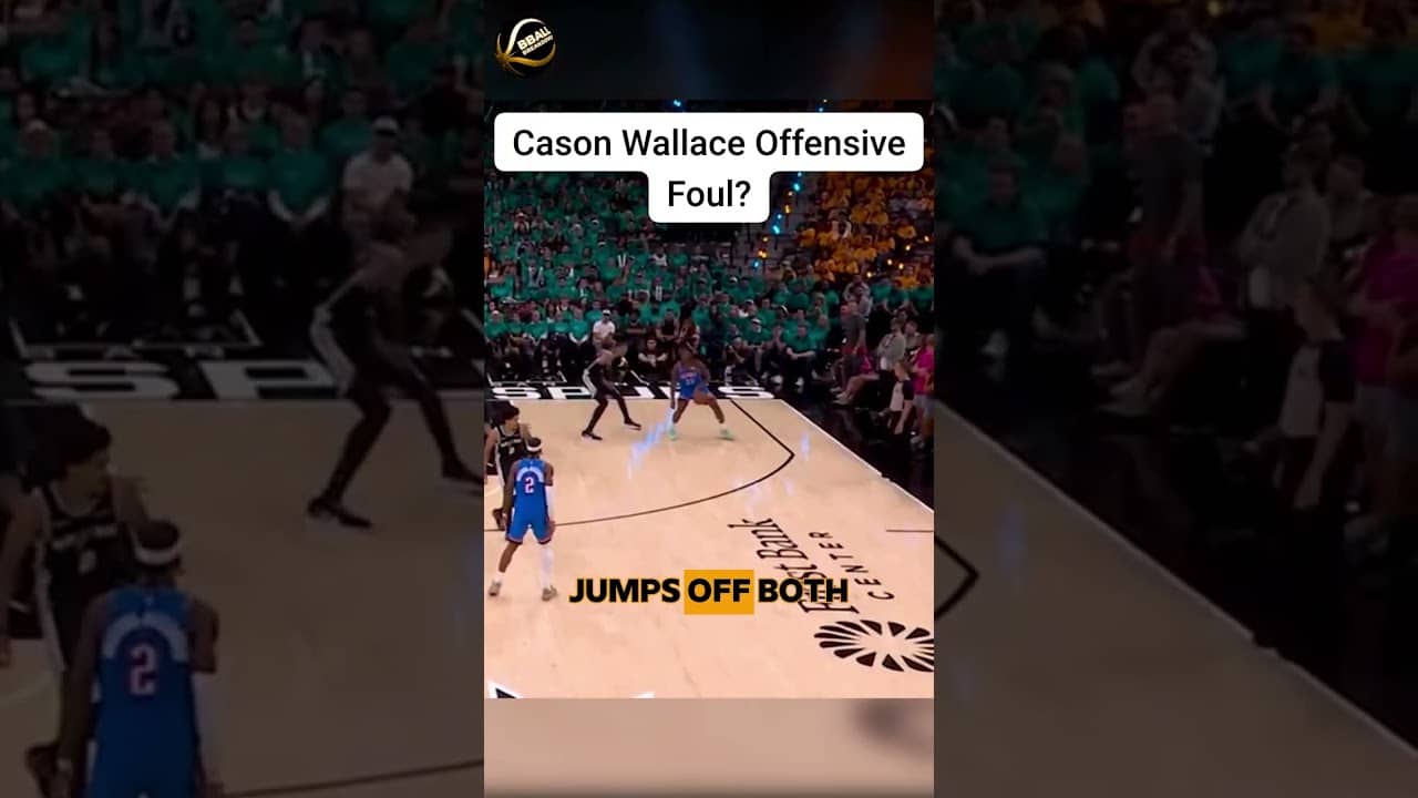 Wallace's Launch on Wemby Was an Offensive Foul and Here's Why