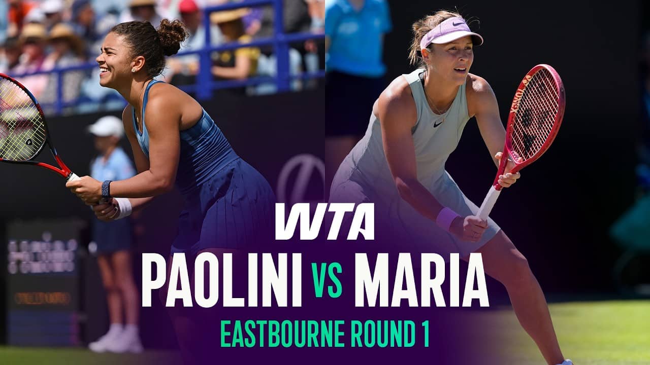 Jasmine Paolini vs. Tatjana Maria | 2026 Eastbourne Round 1 | WTA Match Highlights