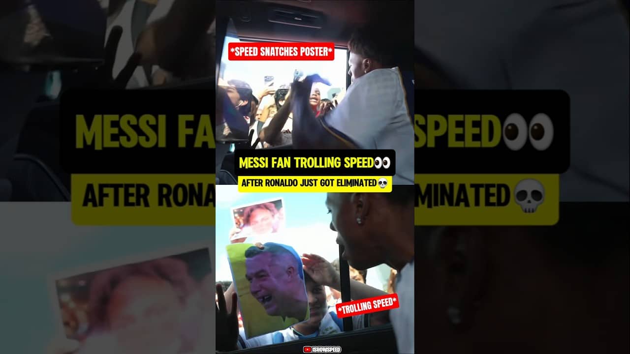 Messi fan made Speed END HIS STREAM😳