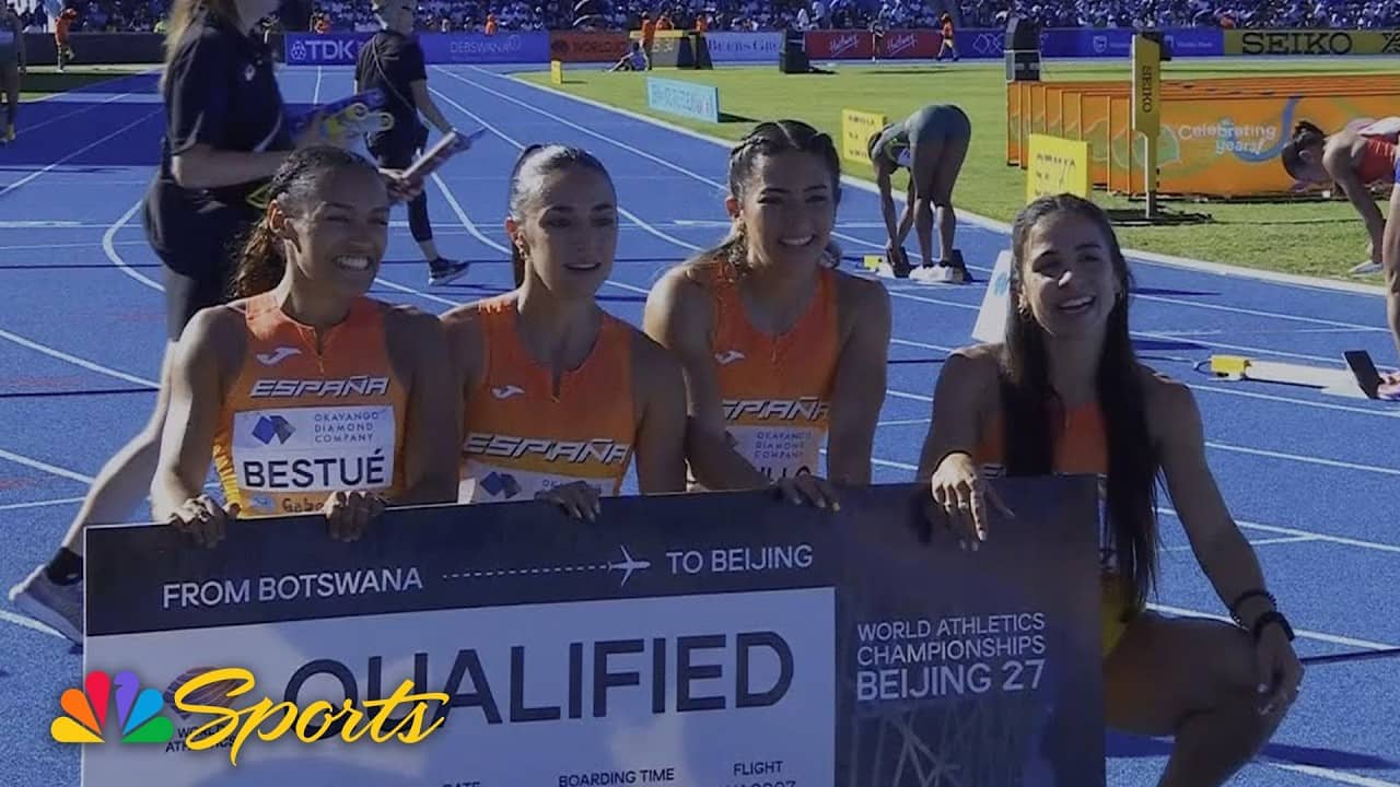 Team USA drops to 5th in women's 4x100 relay qualifier at World Athletics Relays | NBC Sports