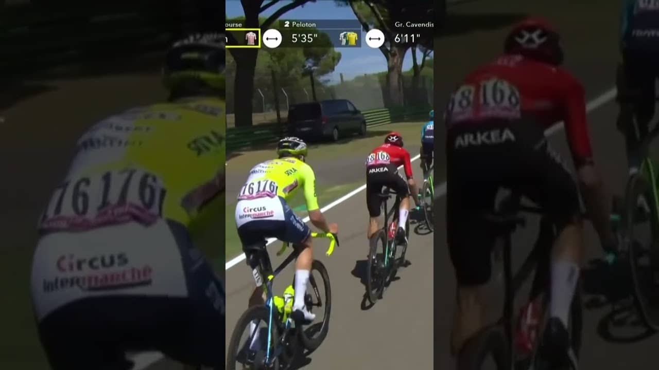 Tour de France x F1 🚴‍♂️🏎️ When the peloton rode through the Imola circuit in 2024! 🙌