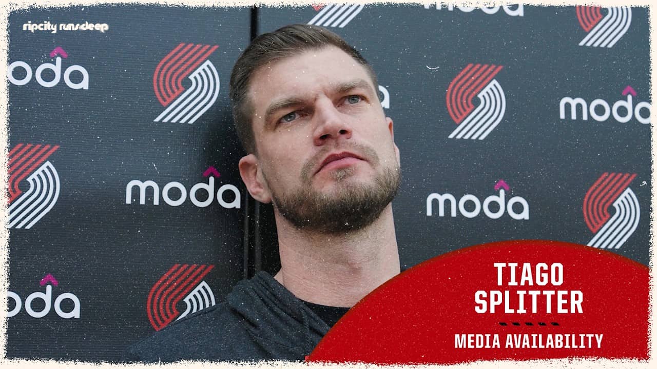 Tiago Splitter Discusses Upcoming Playoff Series vs Spurs | Portland Trail Blazers | April 17, 2026