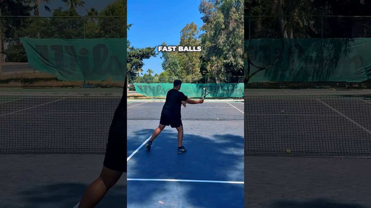 How To Deal with Fast Balls At The Net 🎾