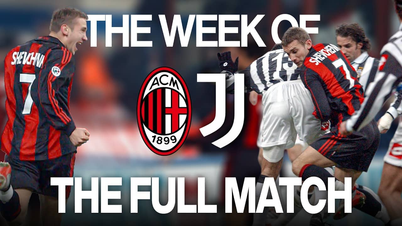 La Settimana di #MilanJuve | Il gol IMPOSSIBILE di Shevchenko | Full Match | Serie A 2001/2002
