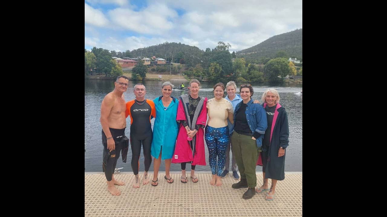 Deep Dive: Brisbane Swimmers take on the Derwent River