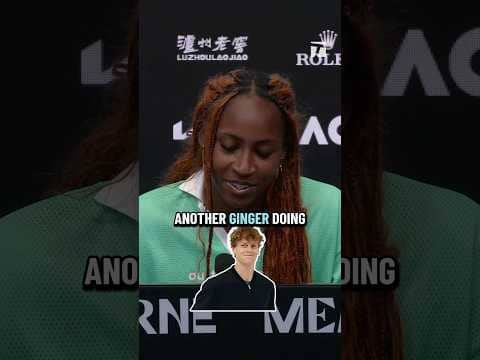 Hair inspired by Jannik 😂🧡 #cocogauff #janniksinner #ausopen #ginger