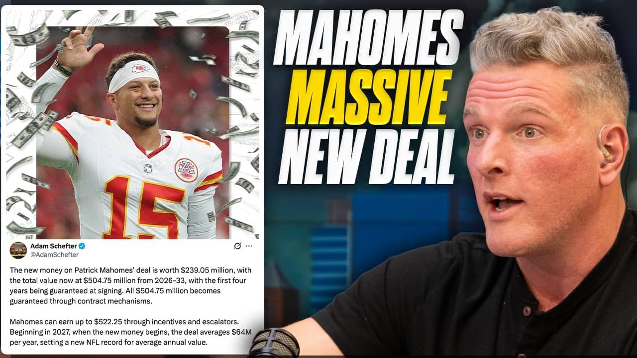 Patrick Mahomes Inks New Contract, First Deal Over $500 Million?! $64M A Year Through 2033