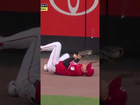 TJ Friedl makes an unbelievable catch at the wall! 🤯