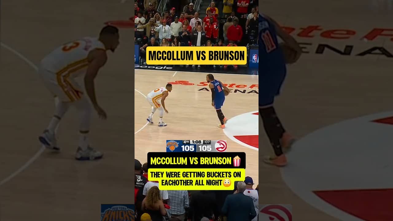 Brunson HAD A BATTLE with McCollum😳